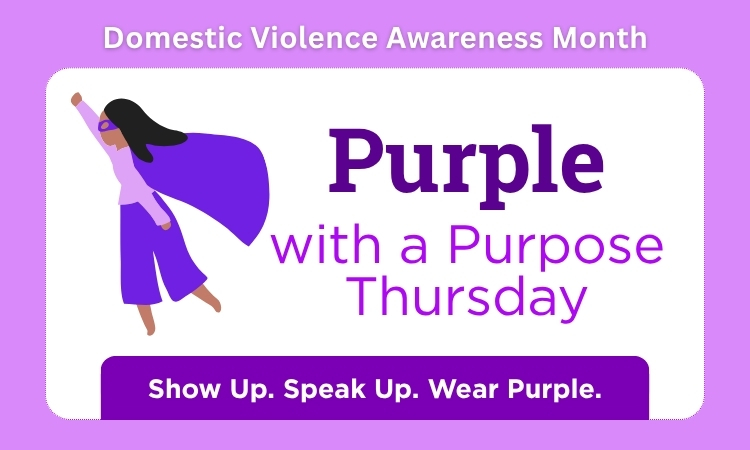 Purple for a Purpose Thursday